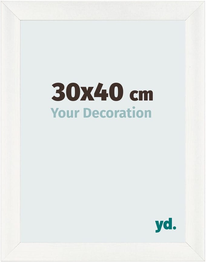 Your Decoration - Fotolijst 30x40 cm - MDF - Wit Geveegd - Pisa