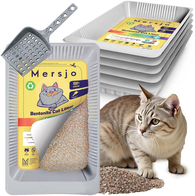 Mersjo pH Control - Kattenbakvulling - Bentonite - Gezondheid Monitoring - 5x2,7L