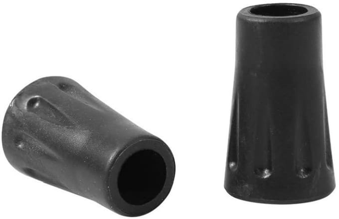Voeten voor wandelstokken 2-pack Zwart