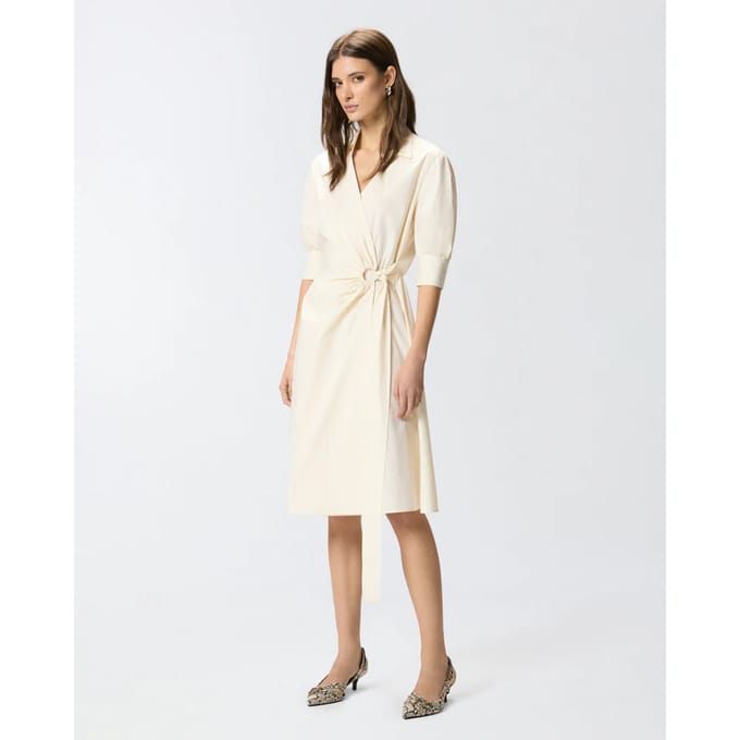 Pinko aline jurk comfort poplin ss26