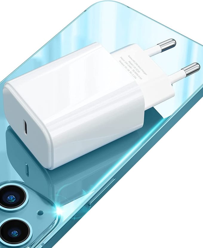USB C Power Adapter - Oplader - Snellader 20W