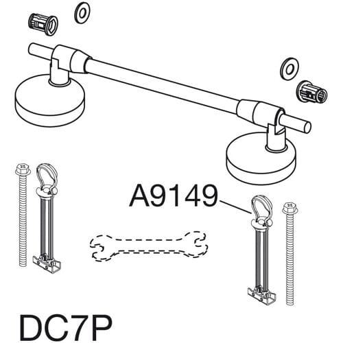 Pressalit special hinge DC7 universal DC7P999