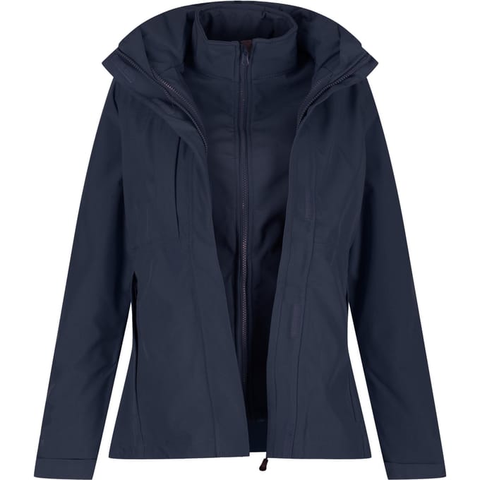 Regatta Professionele vrouwen/dames Kingsley 3-in-1 Waterdicht jasje (Marine)