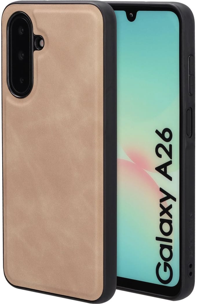 Mobiparts Classic Backcover geschikt voor Samsung Galaxy A26 Moonstone - Beige - MagSafe