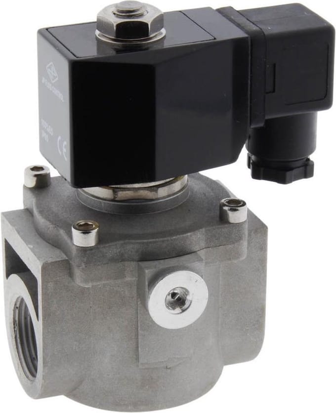 Magneetventiel LP-DA 3/4'' lage druk aluminium NBR 0-360mbar 12V DC - LP-DA034A200N-012DC