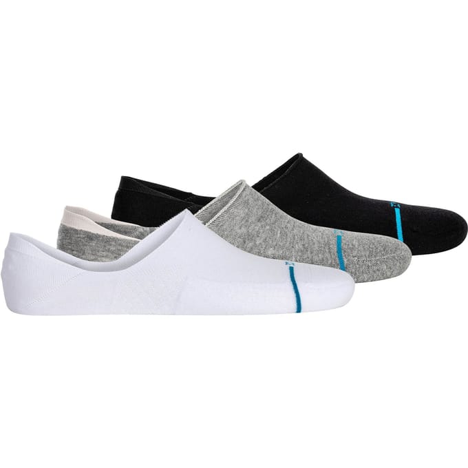 Stance unisex casual 3P footies icon zwart, wit & grijs