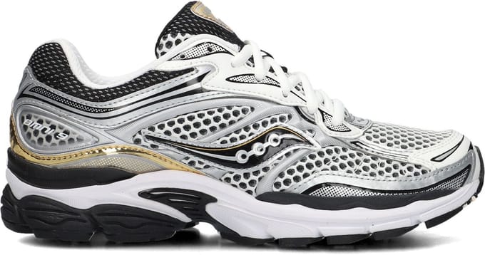 Saucony Progrid Omni 9 Sneakers - Leatherlook - Dames - Zilverkleurig - Maat 40