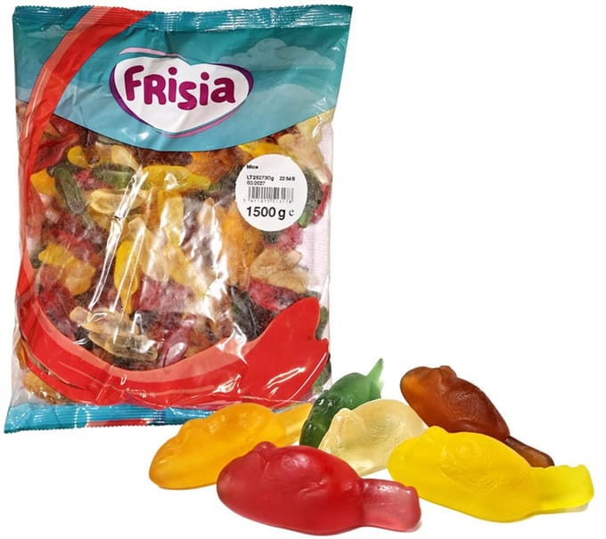 Frisia Fruitgum Muisjes - 3 kilo (2 x 1,5 kilo)