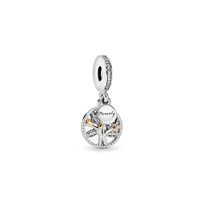 Pandora Charm Family Tree 791728CZ - Bedel - Zilver