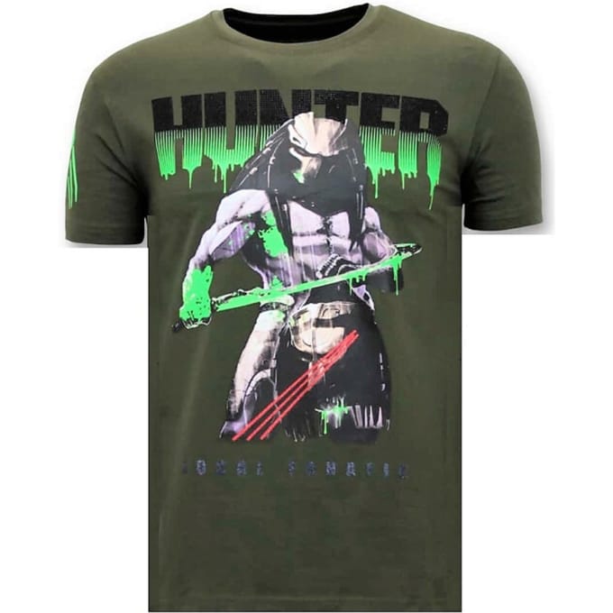 Stoere Heren T-shirt - Predator Hunter - Groen