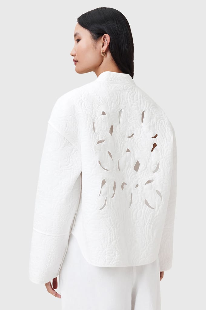 AllSaints Clary Shacket White Taglia: 6 | Giacche Outlet | Donna | Bianco