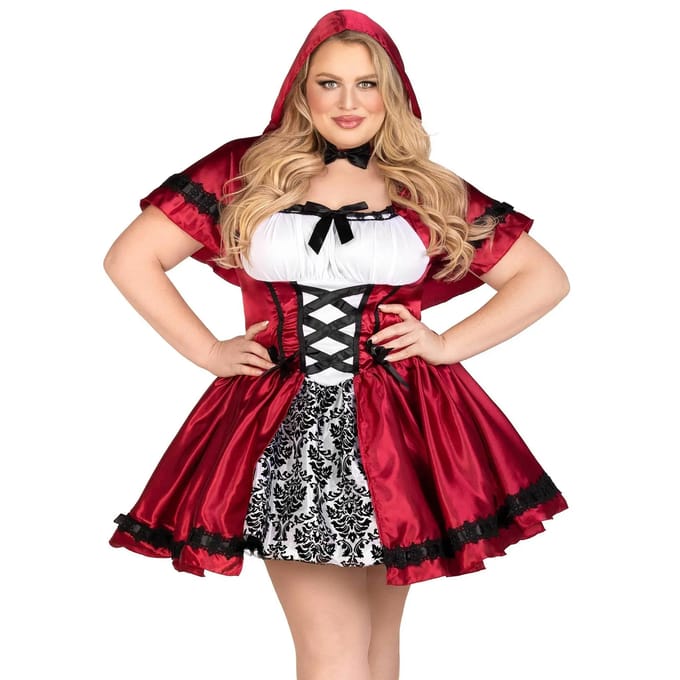 Damesjurk Leg Avenue Gothic Red Riding