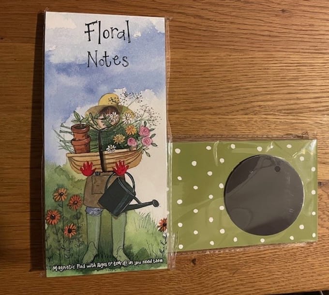 Alex Clark Magnetic Notepad Floral Notes ~ Magnetisch Notitieblok Tuinieren