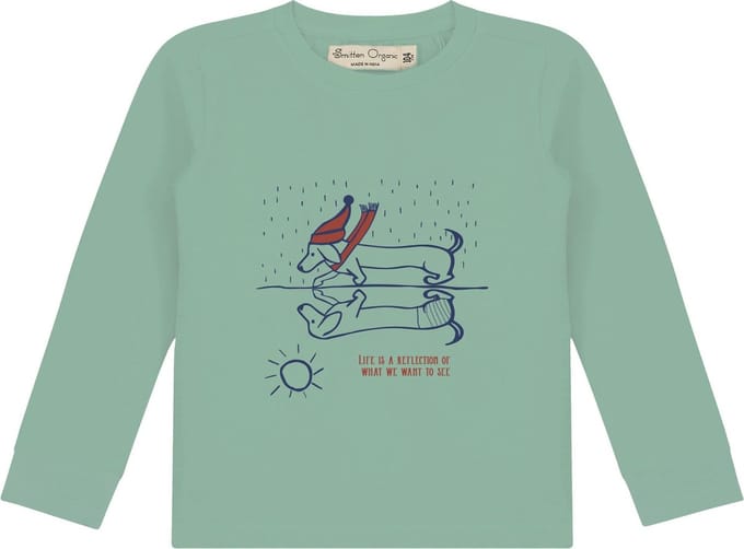Lange mouwen T-Shirt met 'Reflection Dachshund' print