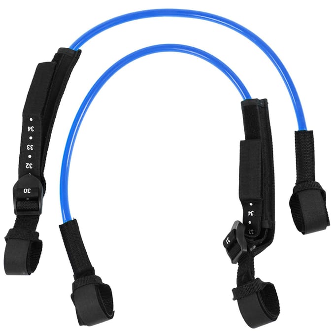 2PCS 28‑34 pouces Noir Réglable Sécurité Laisse Harnais Windsurf Accessoire Surf Planche de Surf Blue black