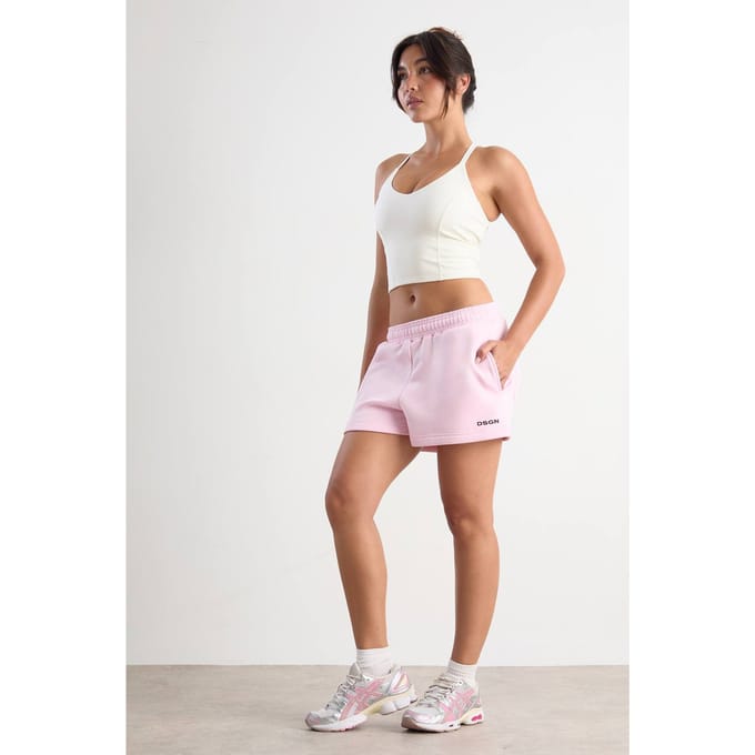 Dames Dsgn Studio Sweat Short Met Achterzak | Baby Pink | Maat: Small