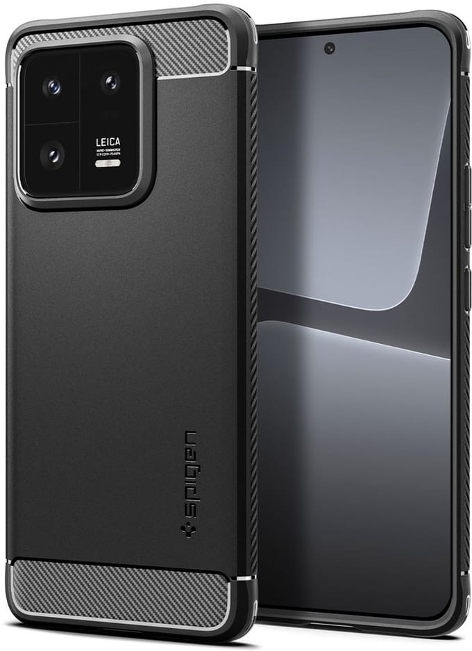 Spigen Rugged Armor Xiaomi 13 Pro Hoesje Back Cover Zwart