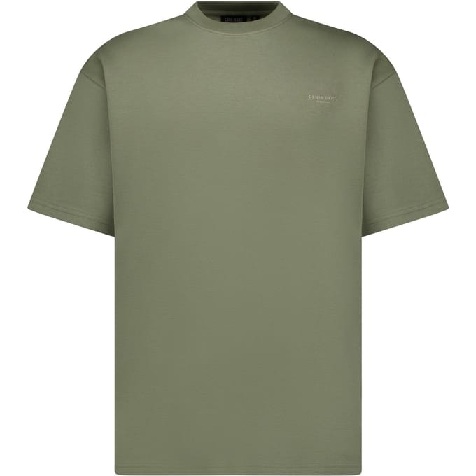 Cars Jeans Local Ts Moss Maat: L | Basic T-Shirts Outlet | Heren | Bruin