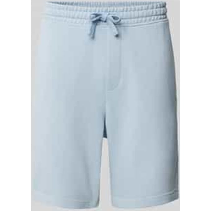 Sweatshorts met labelprint, model 'Nomario'