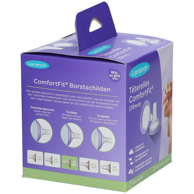 Lansinoh® ComfortFit® Borstschilden 28 mm 2 Accessoires