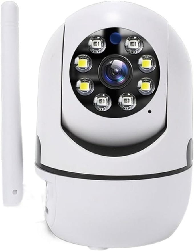 IP WiFi Camera - Bewakingscamera Babyfoon - Huisbeveiliging Binnen - Automatische Tracking - 64GB Opslag - Wit