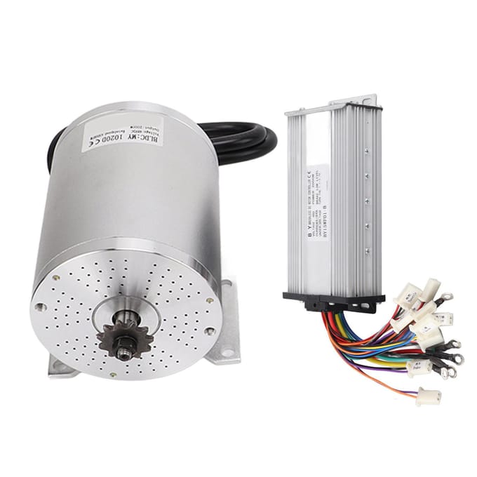DC48V 2000W Borstelloze DC Motor Controller Kit 4500rpmMin voor DIY Go-kart Elektrische Scooter Fiets white