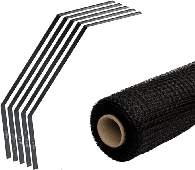 SPUUT Kattengaas 1 x 10 meter inclusief beugels - Voordeelset