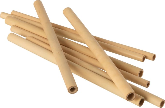 J-Line rietje - bamboe - naturel - 4 dozen van 8 stuks