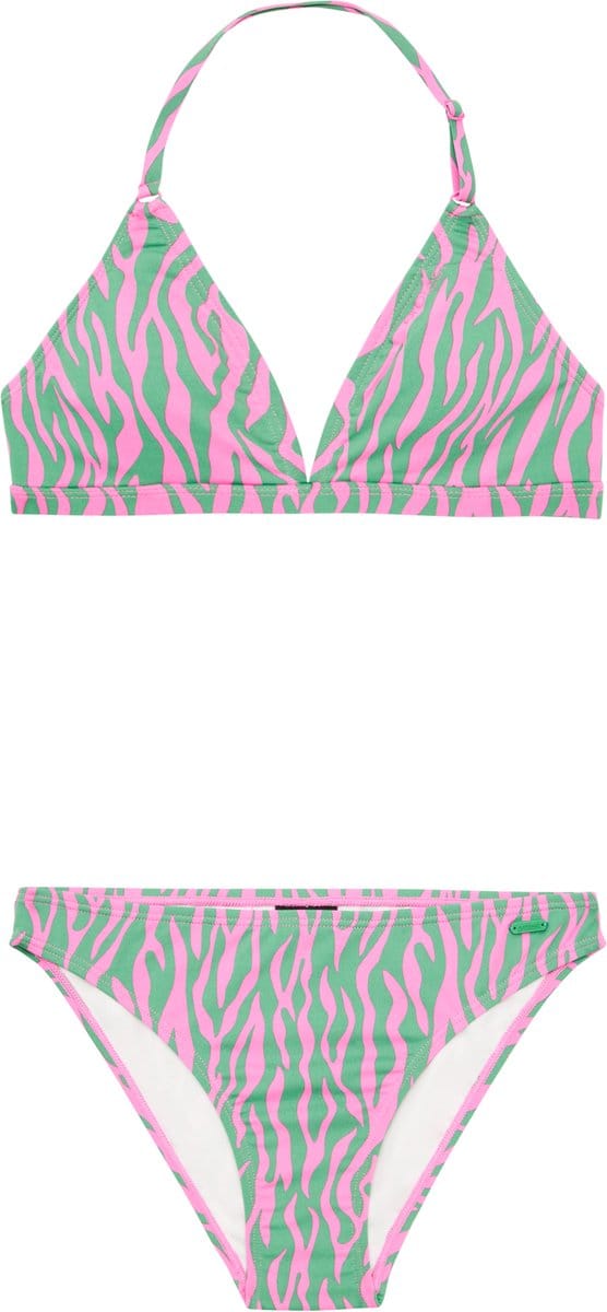 Protest Prtaniston Jr – Triangle bikini set Meisjes – Verstelbare bandjes – Uitneembare vulling – Tijgerprint