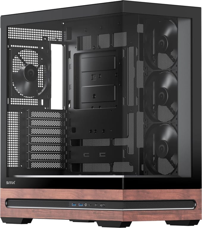 SMX Capsule - Mid Tower Behuizing ATX Tempered Glass Zwart