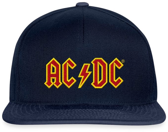 AC/DC Borst Logo In Rood En Geel Snapback cap
