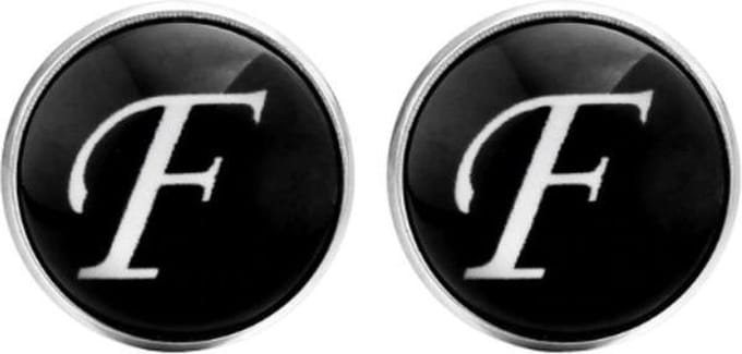 Fako Bijoux - Manchetknopen - Alfabet - Letter F