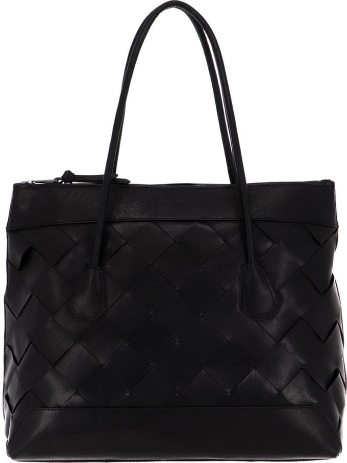 SADDLER Schoudertas Laptoptas met laptopvak Ystad Shoulder Bag Black Zwart