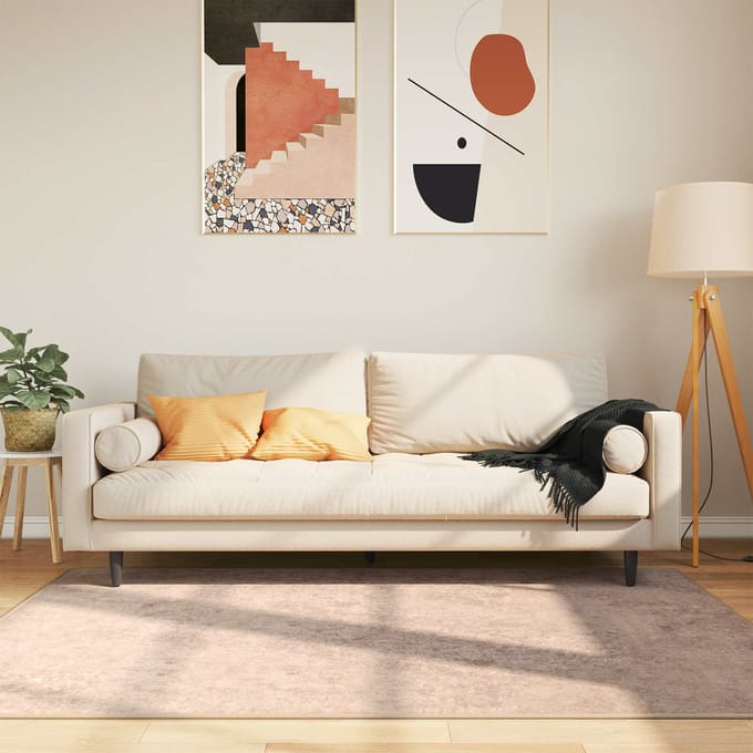 vidaXL - Tapijt - Runner - MARSA - Zand - 120 - x - 170 - cm - Polyester - en - PVC