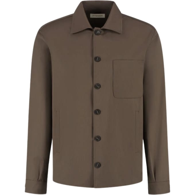 Duquezzi Wool Blend Overshirt Overshirts Bruin Dqa50026007