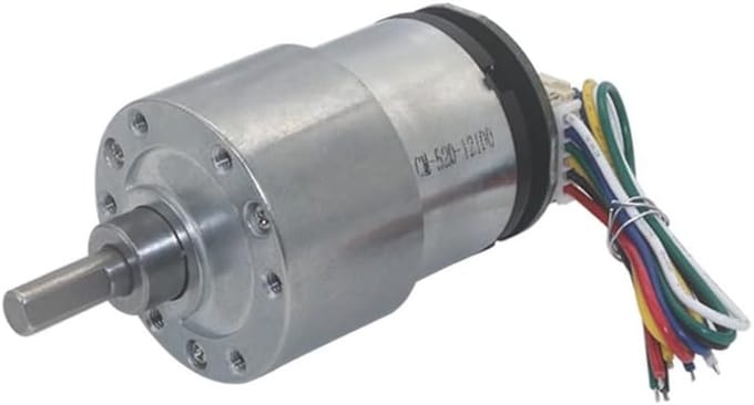 DC Motor - Transmissiemotor Elektrisch - DIY Projecten - Met Encoder - 12V 1000rpm - Metaal