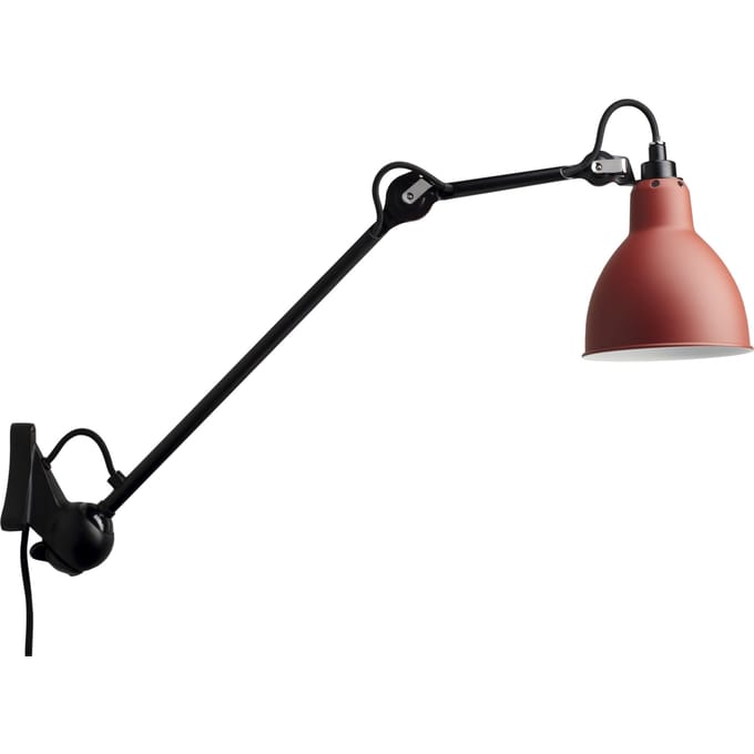 DCWéditions - LAMPE GRAS N°222 wandlamp zwart - rood - rond
