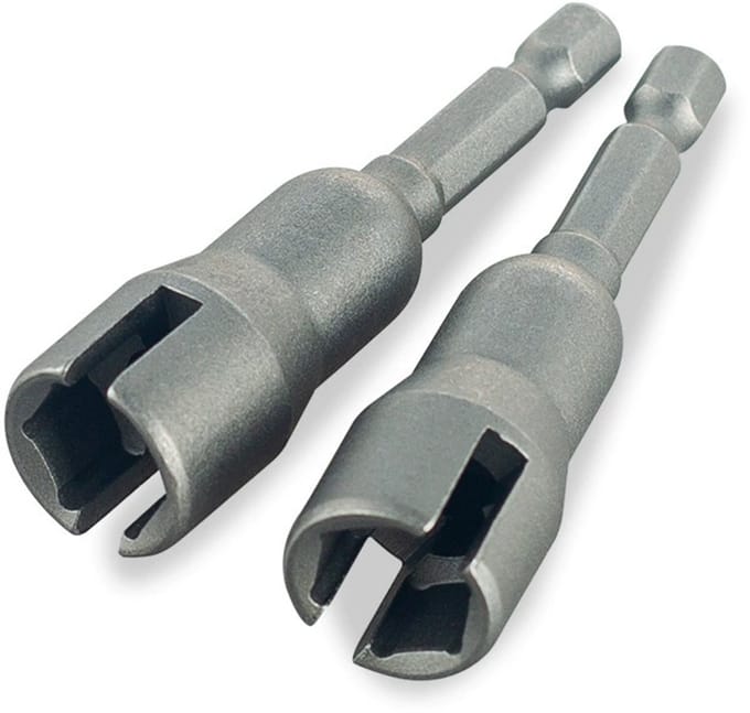 2 steeksleutels, 4 mm sleuf- en vlinderdoppen, 0,7 inch vleugelmoerdoppen voor boormachines