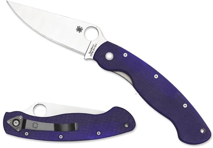 Spyderco Zakmes Military Dark Blue CPM S110V PE