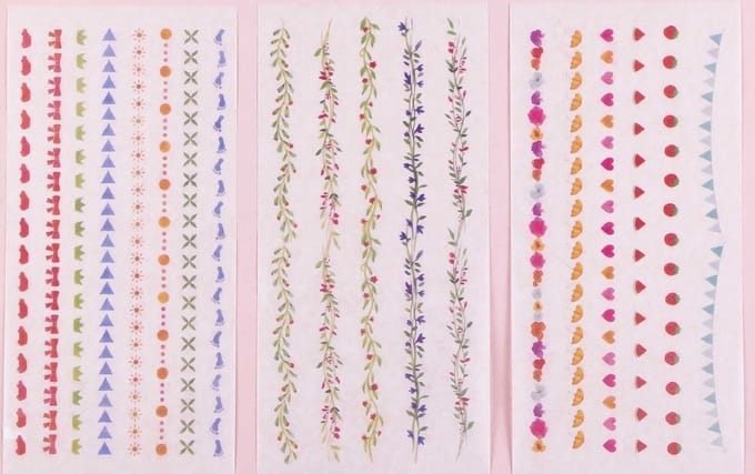 Meer Leuks - Stickerset - Strookjes - 6 vellen