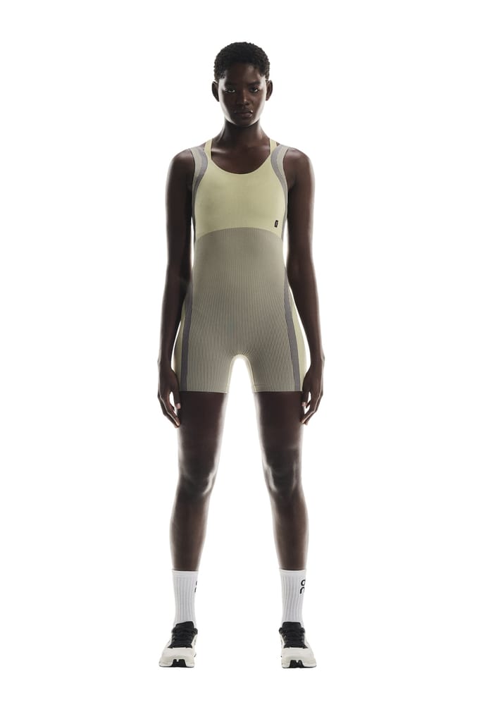 On Studio Knit Bodysuit 1 W Caper Caper Maat: S | Jumpsuits Outlet | Dames | Geel