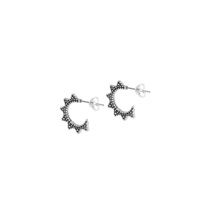 Zilver Indian Ster Hoops