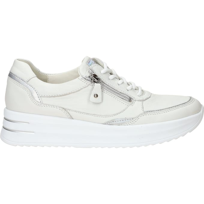 Dames Veterschoenen Waldlaufer H-arianna Weiss Silber Wit - Maat 4