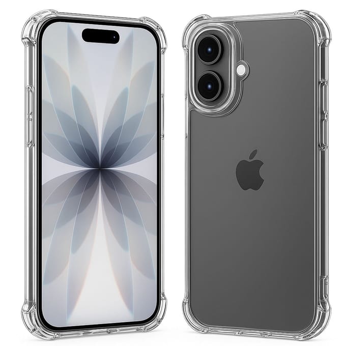 TechNow Hoesje geschikt voor iPhone 17 Hoesje Screenprotector - Extreme Shock Case – Case Transparant