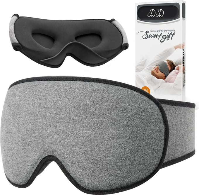 DD Slaapmasker Vrouwen - blinddoek Slaap - Mannen - Bluetooth - Zwart
