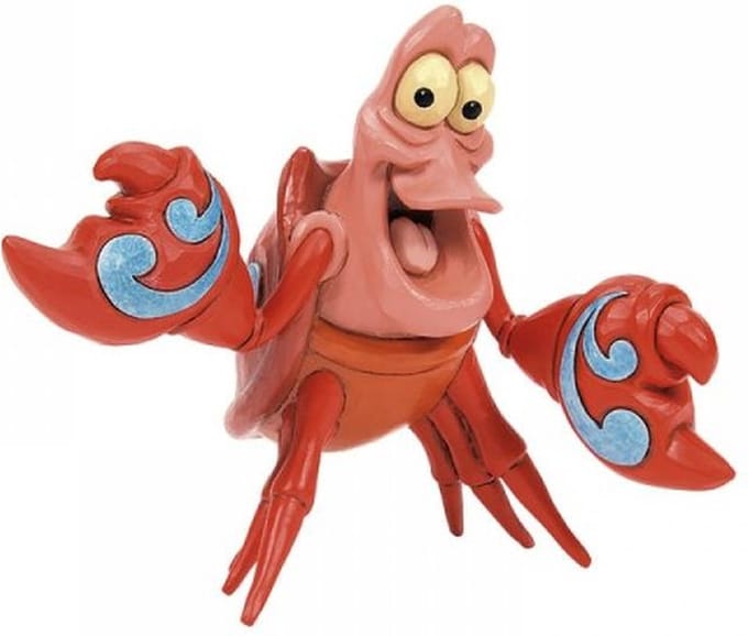 Disney Kleine Zeemermin Sebastian Mini Figurine Disney Traditions