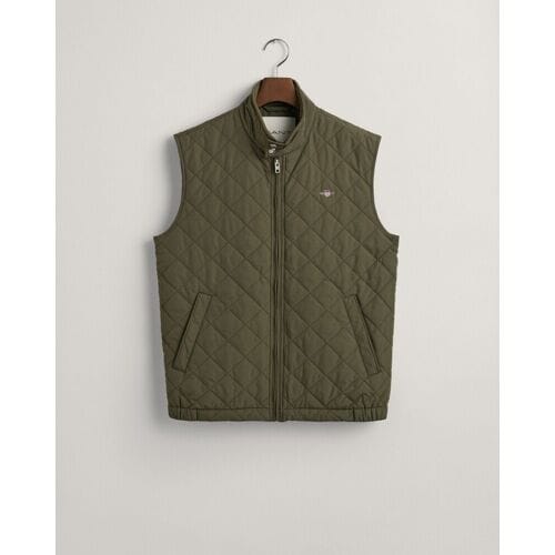 Gant Body-Warmer Quilted Windcheater Bodywarmer Juniper Green / male