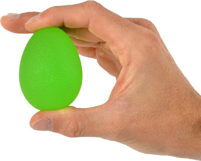 Ergonomisch gevormd oefenballetje (Premium): Medium - groen