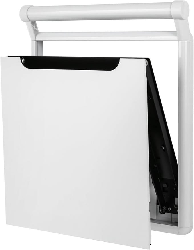 Opklapbare Douchestoel - Wandmontage Stoel - Veilig Zitten - Met Handgreep - Max 150 kg - Wit