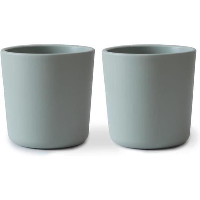 Siliconen drinkbeker - Mushie - BPA vrij - Sage blauw - set 2